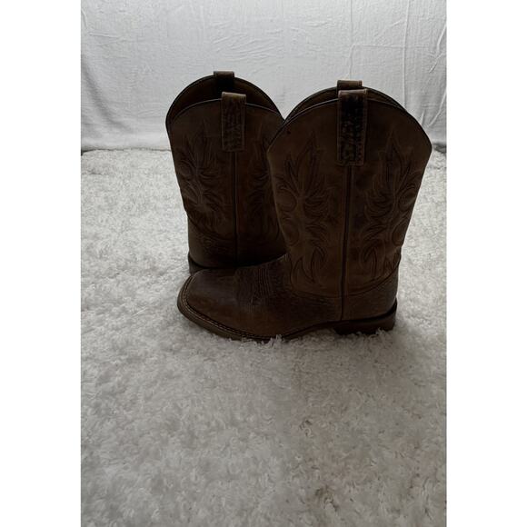 Laredo Mens 7835‎ Boots 9 EW Brown Leather Western Cowboy Square Toe Riding main image 7